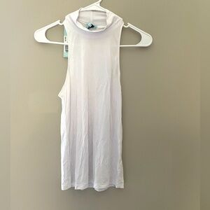 NWT - Shore Brand High Neck Tank - White - Size: Small